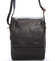 Módní pánská kožená taška přes rameno černá - SendiDesign Sage