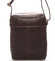 Elegantní pánská kožená taška přes rameno hnědá - SendiDesign Turner