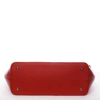 Dámská kožená kabelka červená - ItalY Laci