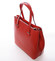 Módní dámská kožená kabelka červená - ItalY Rohais