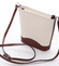 Hnědo béžová kožená crossbody kabelka ItalY Bryana