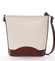 Hnědo béžová kožená crossbody kabelka ItalY Bryana