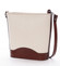 Hnědo béžová kožená crossbody kabelka ItalY Bryana