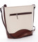 Hnědo béžová kožená crossbody kabelka ItalY Bryana