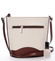 Hnědo béžová kožená crossbody kabelka ItalY Bryana