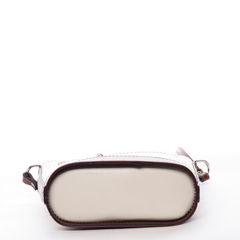 Hnědo béžová kožená crossbody kabelka ItalY Bryana