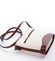 Hnědo béžová kožená crossbody kabelka ItalY Bryana