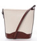 Hnědo béžová kožená crossbody kabelka ItalY Bryana