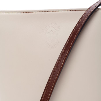 Hnědo béžová kožená crossbody kabelka ItalY Bryana