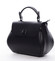 Exkluzivní dámská kožená kabelka černá - ItalY Aubine