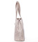 Exkluzivní dámská kožená kabelka taupe - ItalY Logistilla