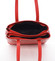 Exkluzivní dámská kožená kabelka červená - ItalY Logistilla