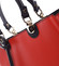 Červeno černá luxusní kožená kabelka ItalY Roderica