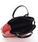 Červeno černá luxusní kožená kabelka ItalY Roderica