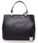 Černá luxusní kožená kabelka ItalY Roderica