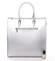 Elegantní dámská kožená kabelka stříbrná - ItalY Moniqua