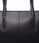 Moderní dámská kožená kabelka černá - ItalY Adalicia