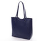 Elegantní dámská kožená kabelka modrá - ItalY Aimee