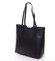 Elegantní dámská kožená kabelka černá - ItalY Aimee