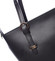 Trendy dámská kožená kabelka černá - ItalY Damiane