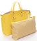 Dámská kožená kabelka žlutá - ItalY Jordana