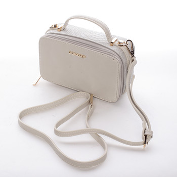 Originální dámská crossbody kabelka béžová - David Jones Allyson