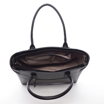 Elegantní dámská kabelka do ruky černo šedá - David Jones Eulalie