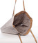 Moderní dámská kabelka přes rameno krémově šedá - David Jones Sharnta