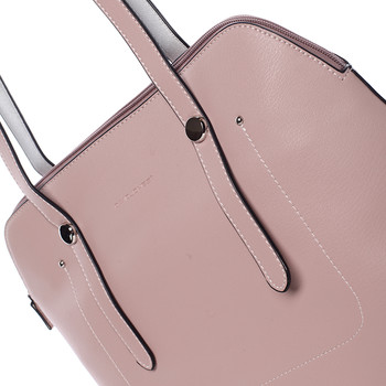 Elegantní dámská kabelka přes rameno růžová - David Jones Robinetta