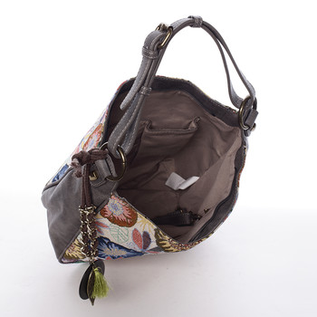 Moderní dámská kabelka přes rameno béžová - David Jones Amedee