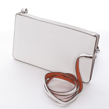 Originální dámské crossbody psaníčko bílé - David Jones Allyson