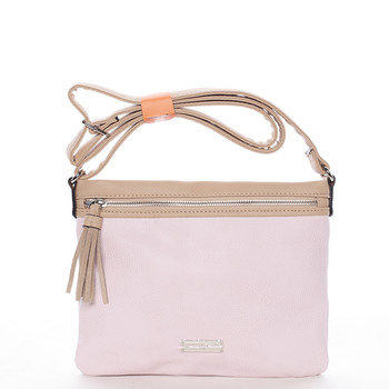 Módní dámská crossbody kabelka růžová - David Jones Mercer