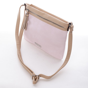 Módní dámská crossbody kabelka růžová - David Jones Mercer