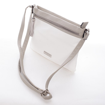 Módní dámská crossbody kabelka bílá - David Jones Mercer