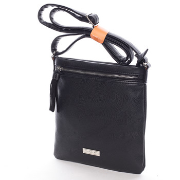 Moderní dámská crossbody kabelka černá - David Jones Azurine