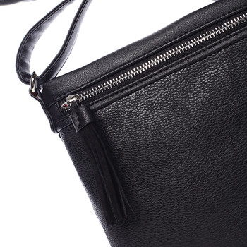 Moderní dámská crossbody kabelka černá - David Jones Azurine