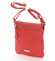 Moderní dámská crossbody kabelka červená - David Jones Azurine
