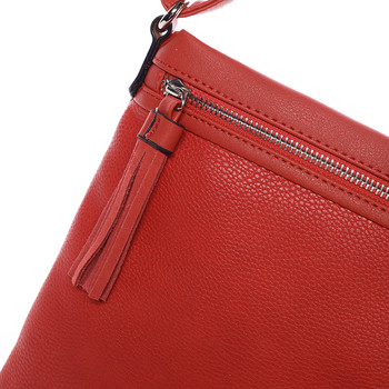 Moderní dámská crossbody kabelka červená - David Jones Azurine