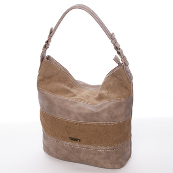 Módní dámská kabelka přes rameno hnědá - David Jones Lotye