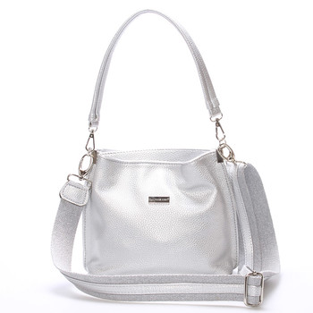 Dámská crossbody kabelka stříbrná - Delami Fanetta