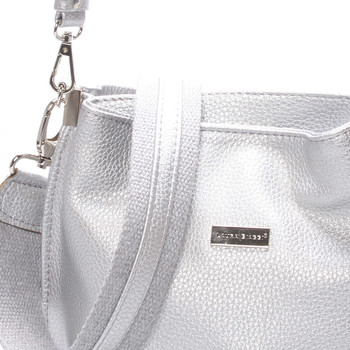 Dámská crossbody kabelka stříbrná - Delami Fanetta