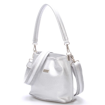 Dámská crossbody kabelka stříbrná - Delami Fanetta