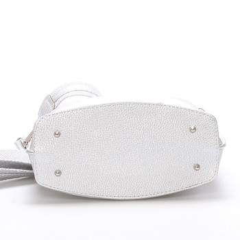 Dámská crossbody kabelka stříbrná - Delami Fanetta