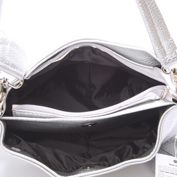 Dámská crossbody kabelka stříbrná - Delami Fanetta