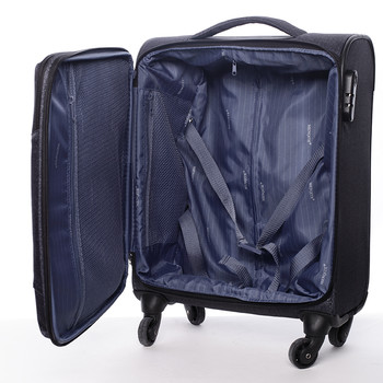 Odlehčený cestovní kufr šedý - Menqite Kisar M