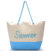 Plážová světle modrá taška Summer - Delami Sunline