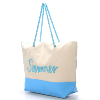 Plážová světle modrá taška Summer - Delami Sunline