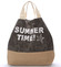 Plážová taška Summer Time tmavě šedá - Delami Sania