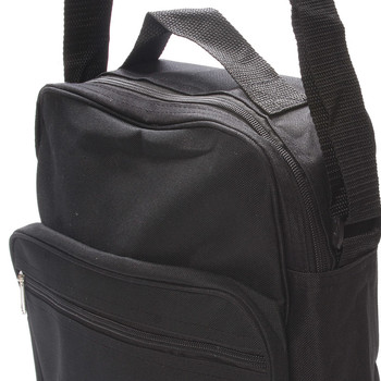Pánská látková taška přes rameno černá - Sanchez ViMax