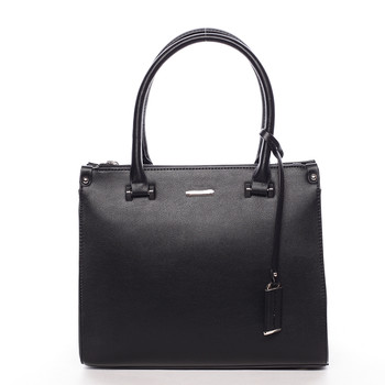 Luxusní dámská kabelka do ruky černá - David Jones Plum